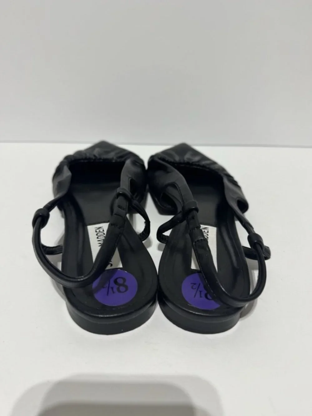 Steve Madden Womens Trixx Flat Black Size 8.5 M - Picture 4 of 5